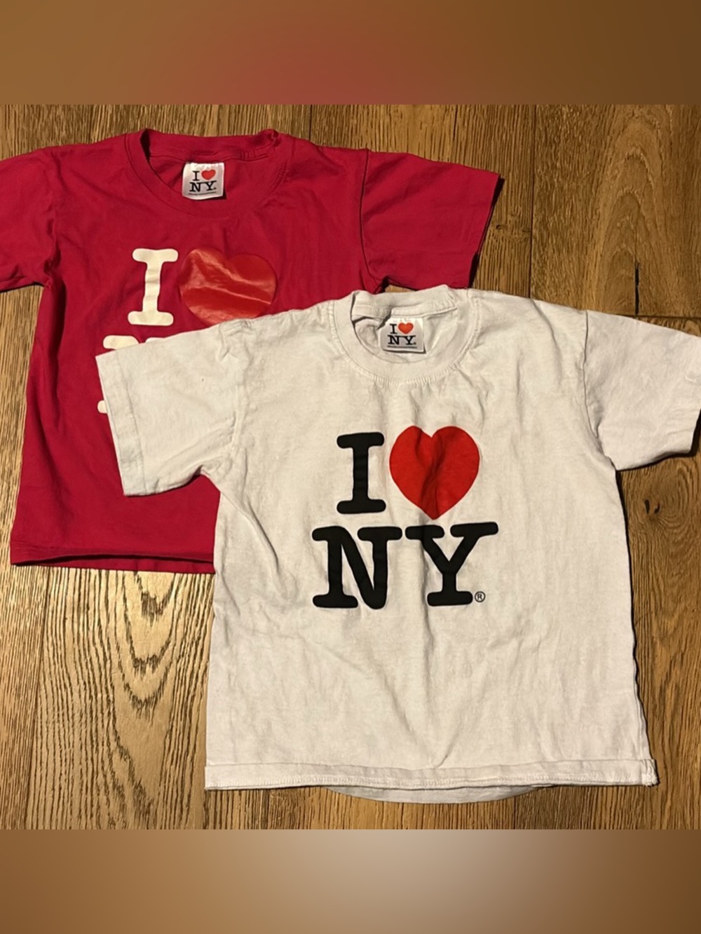 Kids Short Sleeve Tee - White and Red